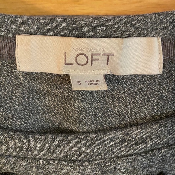 Grey Loft sweater with black beading size S - Picture 2 of 5